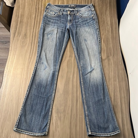 SILVER SUKI SURPLUS BOOT CUT JEANS 29 - Picture 1 of 16
